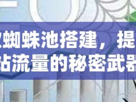 谷歌蜘蛛池搭建，提升网站流量的秘密武器